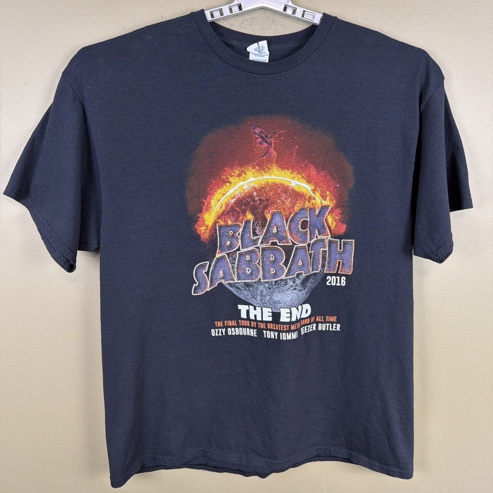 Black Sabbath Official The End Tour 2016 T-Shirt Men's Size 2XL Ozzy Ozbourne